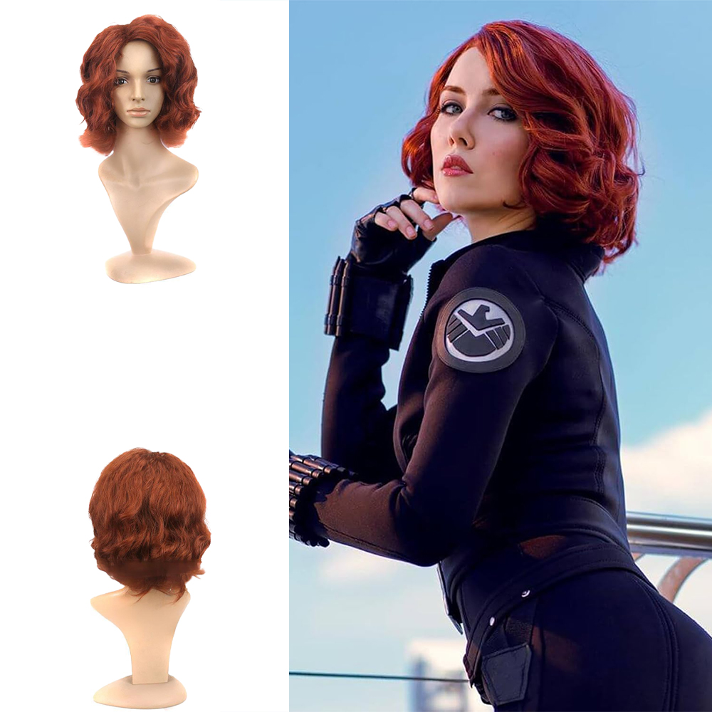 Synthetic Braided Wigs For Black Women - Black Widow Style Cosplay-Perücke, synthetisches kurzes